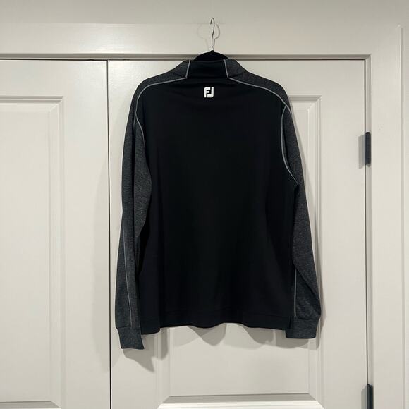 Footjoy Men's Grey and Black Pullover Quarter Zip Size Large - Picture 4 of 8